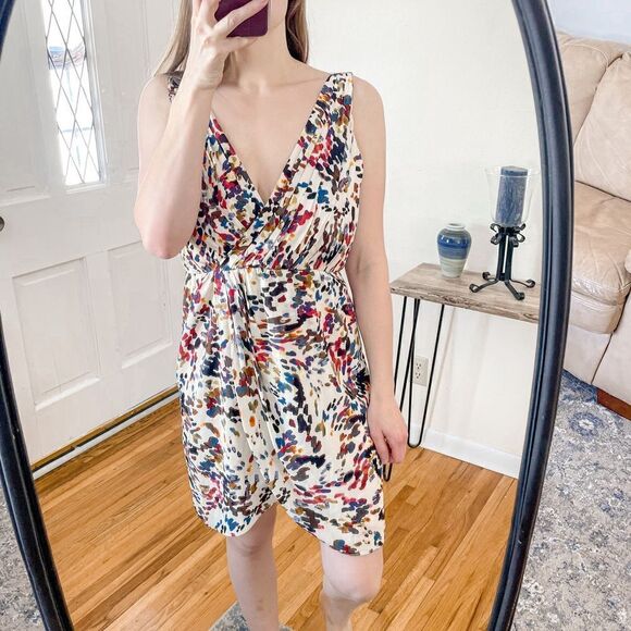 Alice + Olivia Silk Mini Dress Abstract Print - Picture 7 of 7